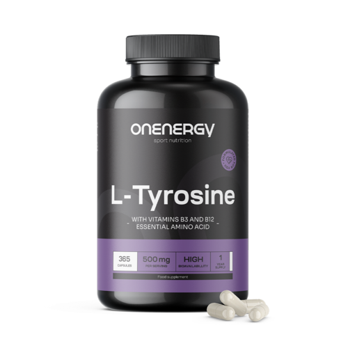 L-Tyrosine 500 mg, 365 capsules
