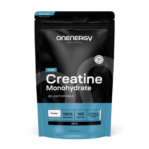 Pure Creatine Monohydrate Powder, 500 g