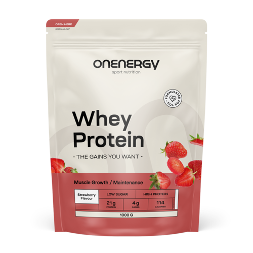 Whey Protein - Strawberry, 1000 g