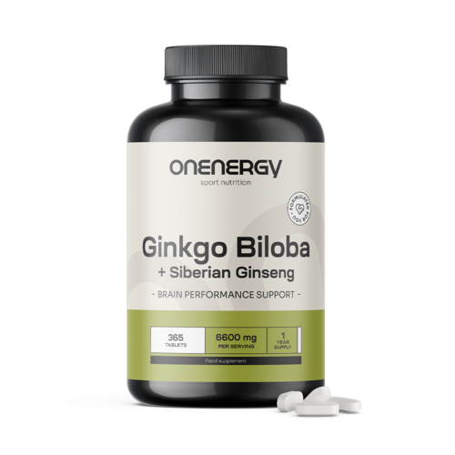 Ginkgo Biloba with Siberian Ginseng 6600 mg, 365 tablets