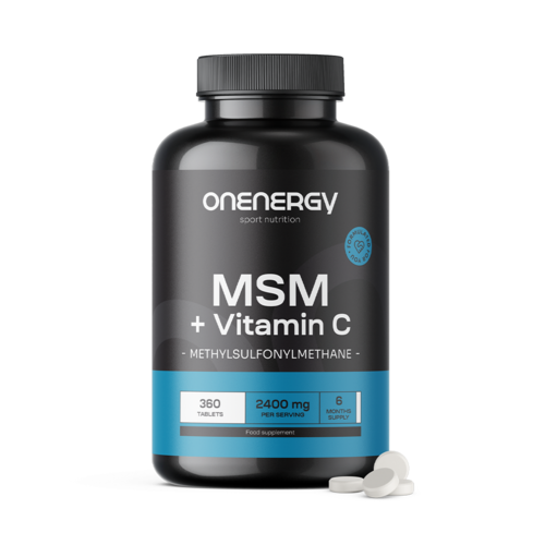 MSM 2400 mg – with Vitamin C, 360 tablets