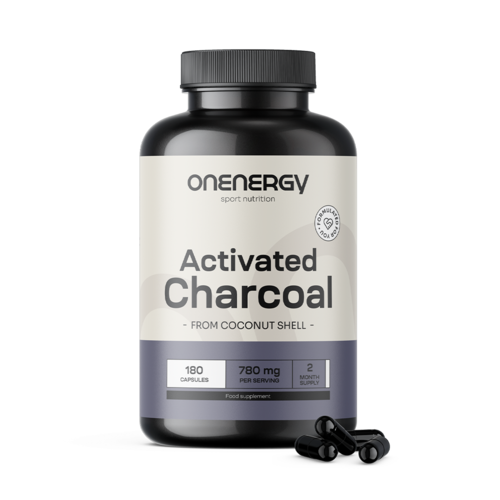 Activated Charcoal 780 mg – from Coconut Shells, 180 capsules
