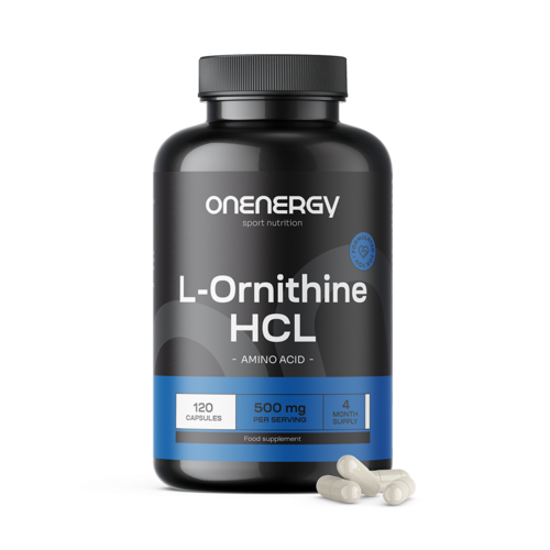 L-Ornithine HCL 500 mg, 120 capsules