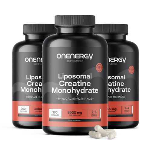 3x Liposomal Creatine Monohydrate 3000 mg, total 1080 capsules