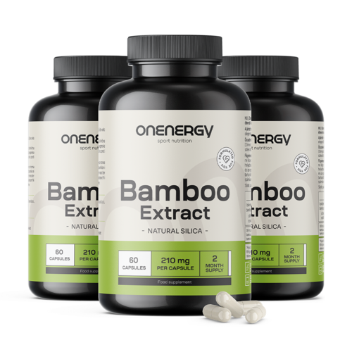 3x Bamboo Extract 15:1 – Natural Silica, total 180 capsules