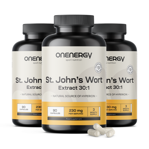 3x St John’s Wort – Extract 30:1, total 270 capsules