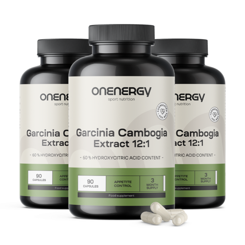 3x Garcinia Cambogia – 12:1 Extract, total 270 capsules