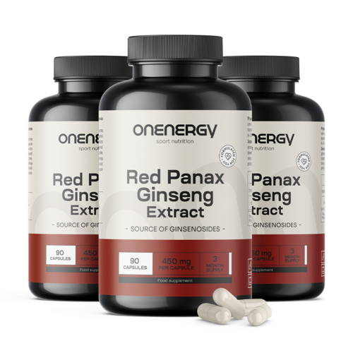 3x Red Ginseng (Red Panax Ginseng) – Extract, total 270 capsules